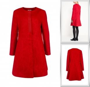 Красные пальто, пальто lamania, осень-зима 2015/2016